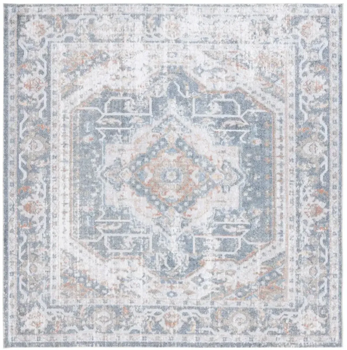 BALTIMORE 854 Blue 6'-7' X 6'-7' Square Square Rug