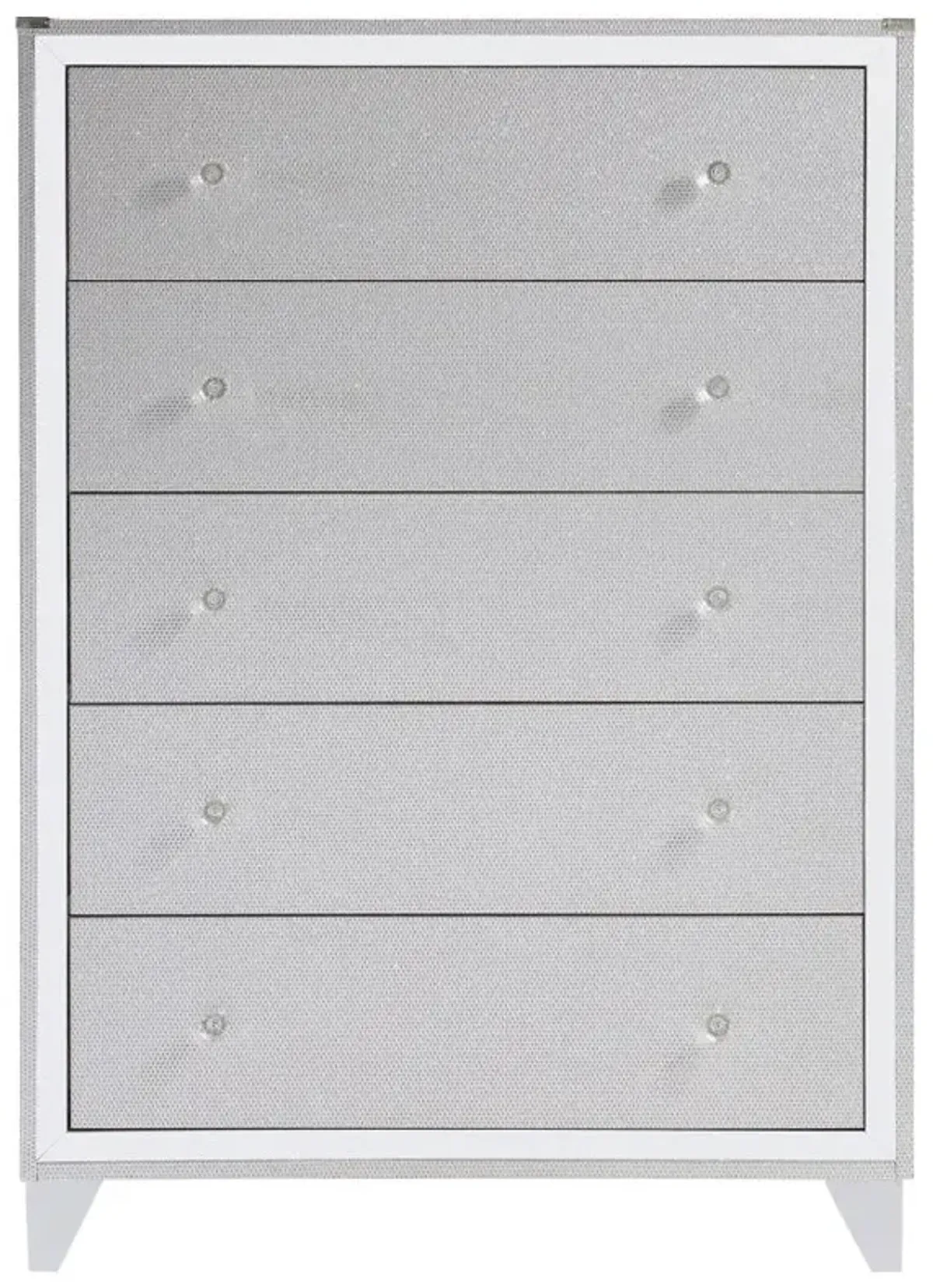 Larue 5-drawer Chest Silver