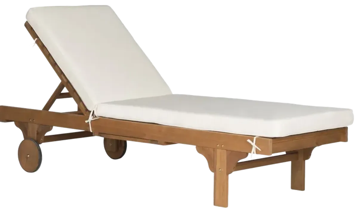 Newport Chaise Lounge Chair with Side Table