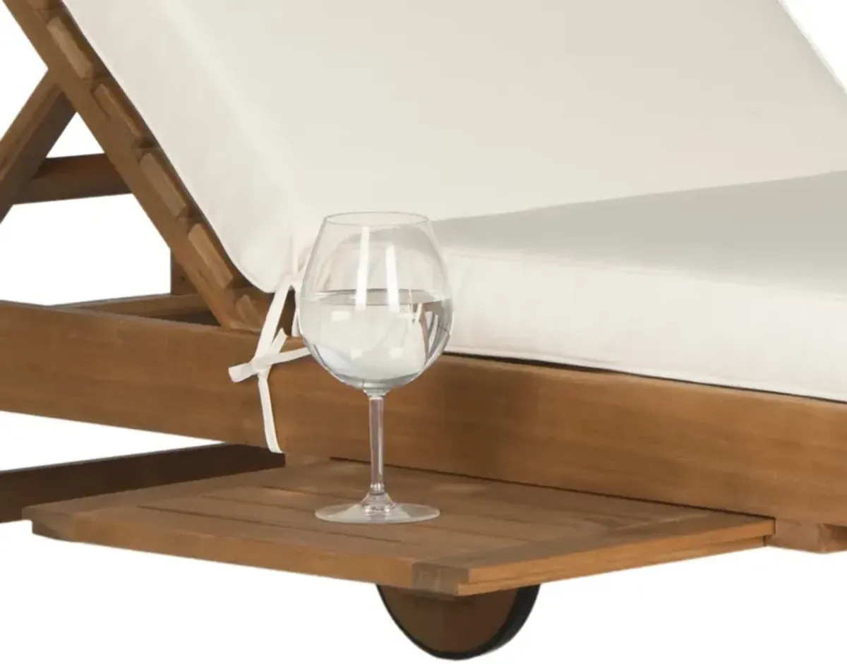 Newport Chaise Lounge Chair with Side Table