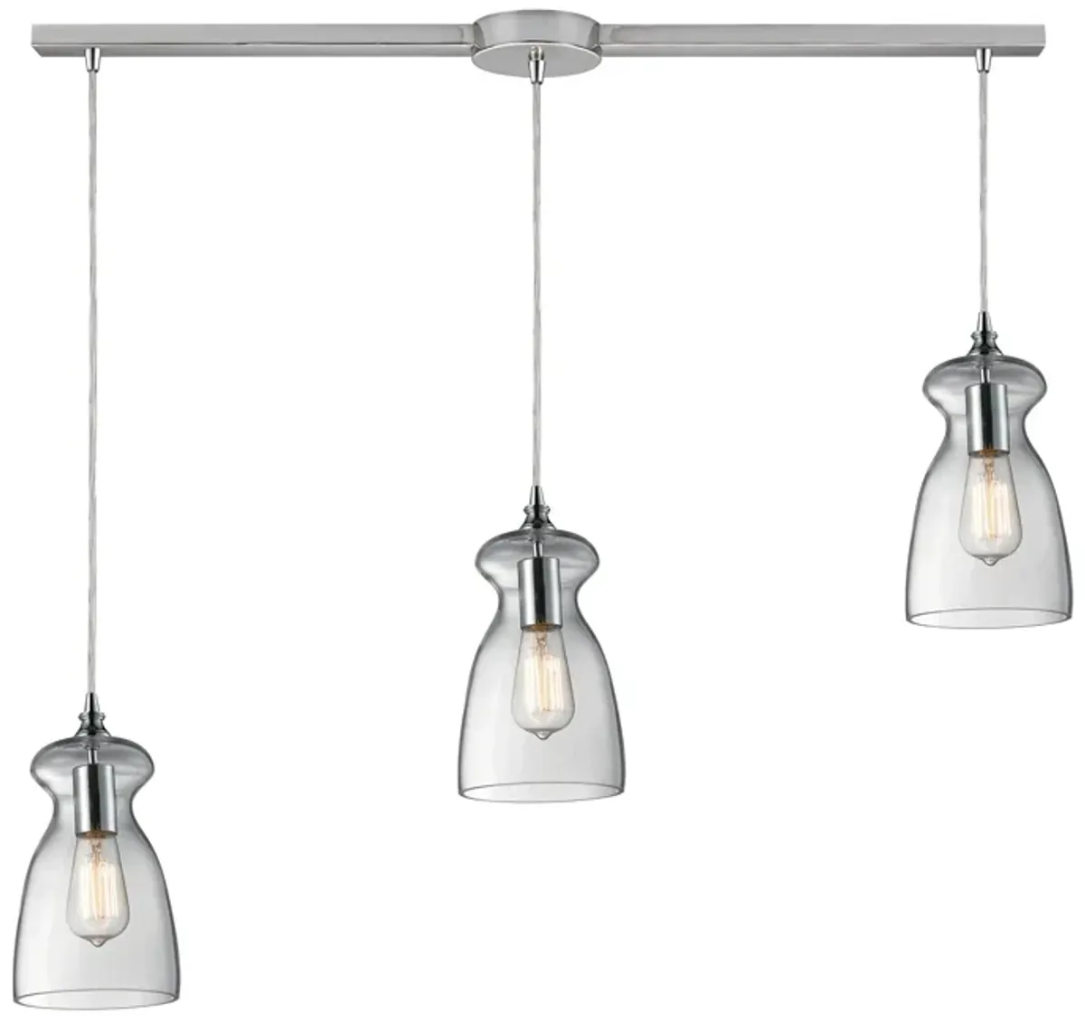 Menlow Park 5" Wide 3-Light Multi Pendant - Polished Chrome