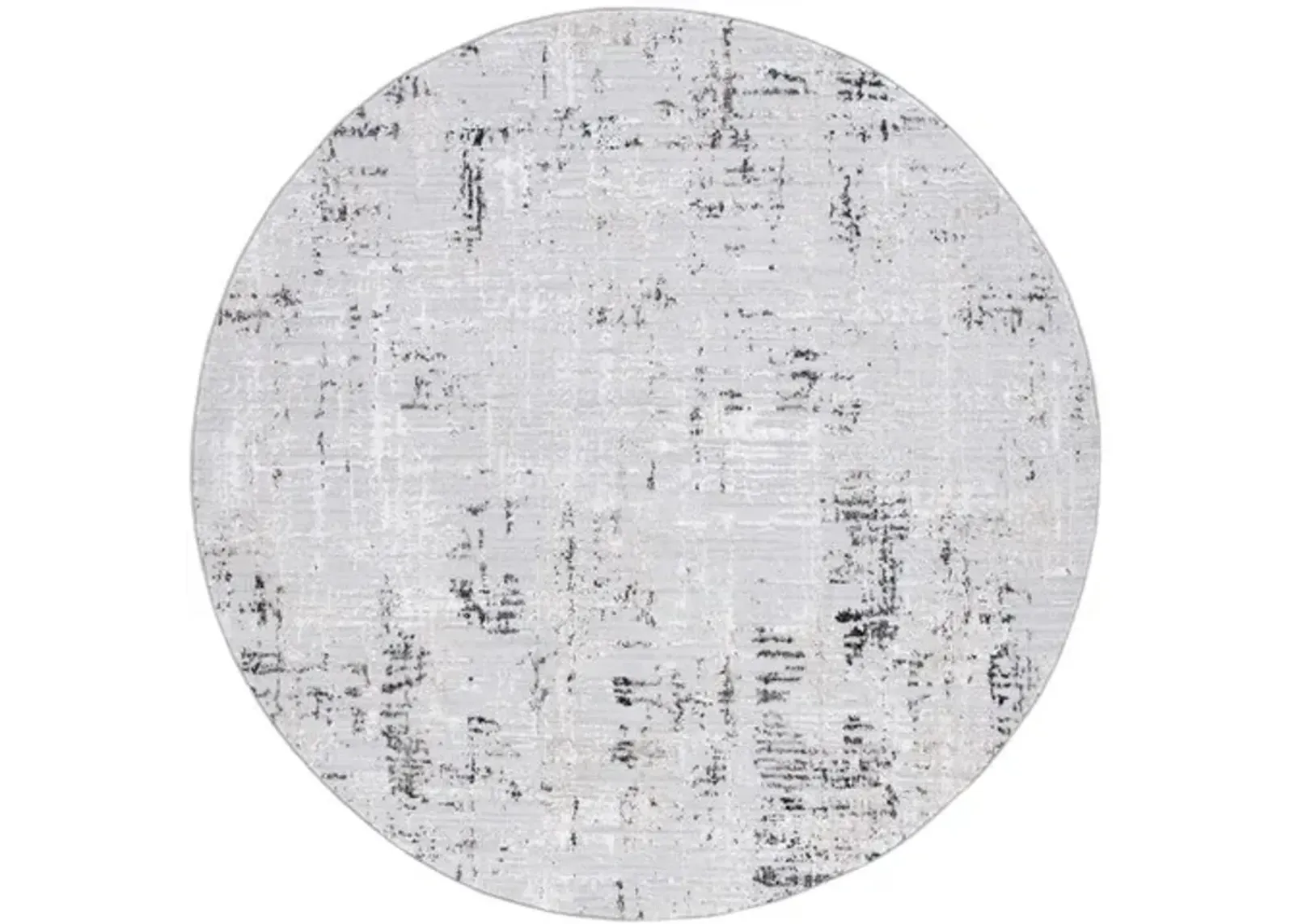 PARKER 100 Grey 6'-7' X 6'-7' Round Round Rug