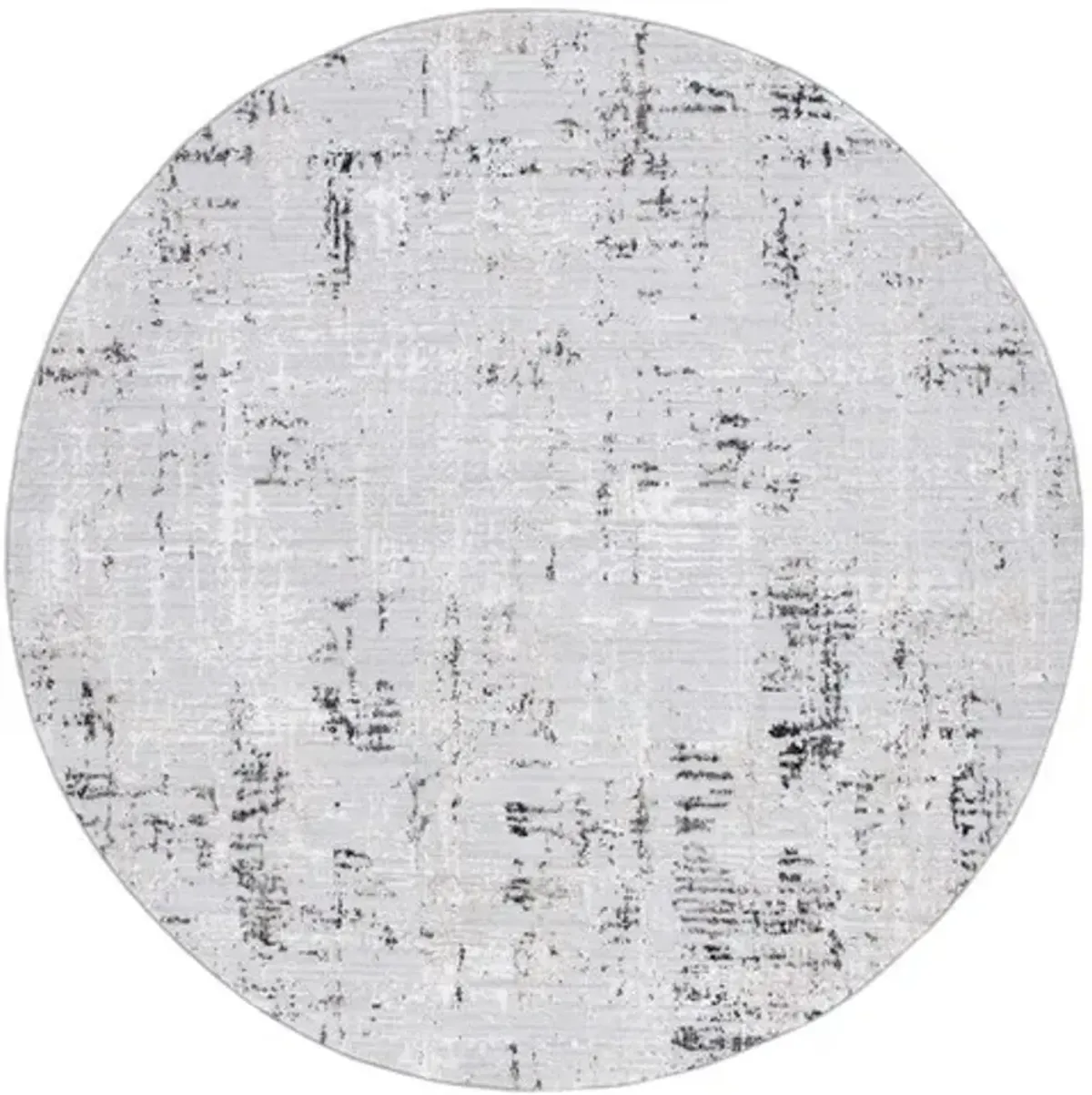 PARKER 100 Grey 6'-7' X 6'-7' Round Round Rug