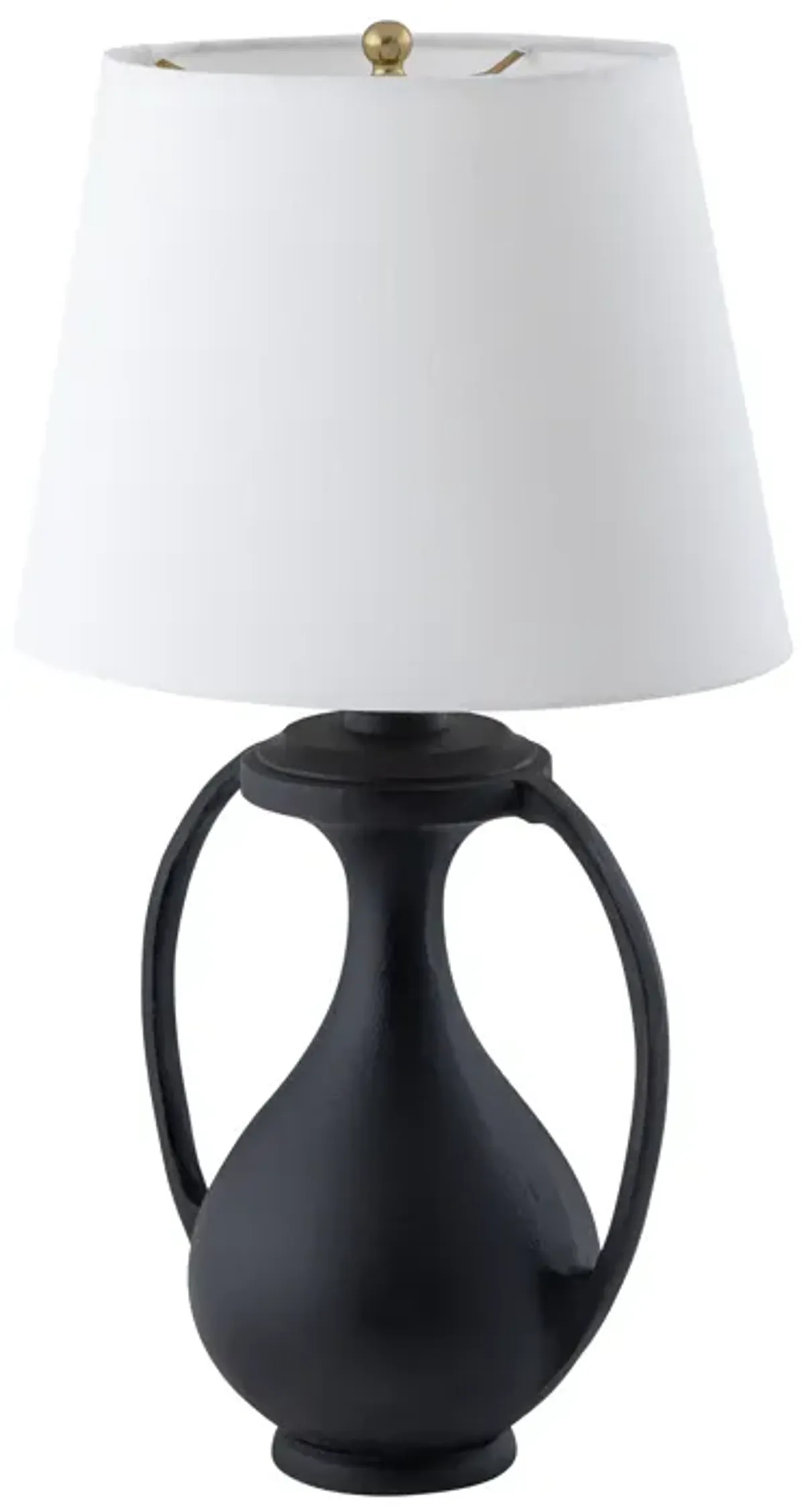 Anpell 25'' High 1-Light Table Lamp - Black - Includes LED Bulb