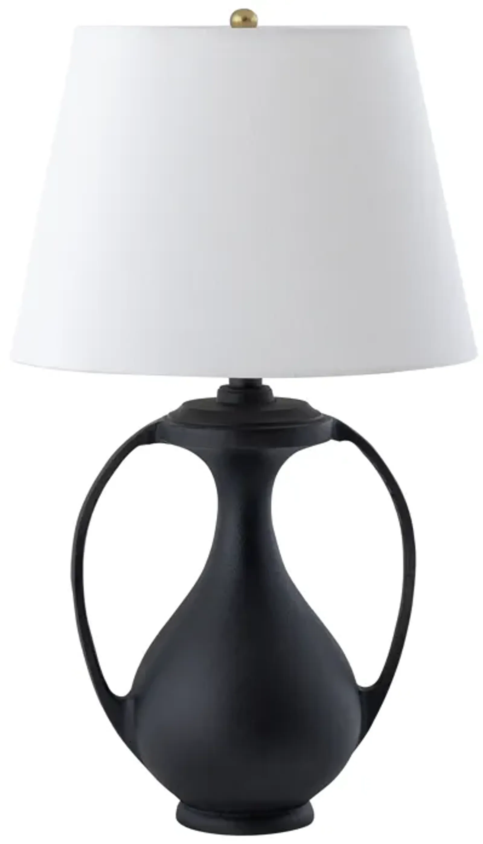 Anpell 25'' High 1-Light Table Lamp - Black - Includes LED Bulb