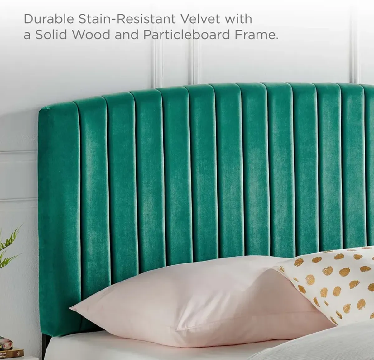 Rebecca Performance Velvet Full / Queen Headboard