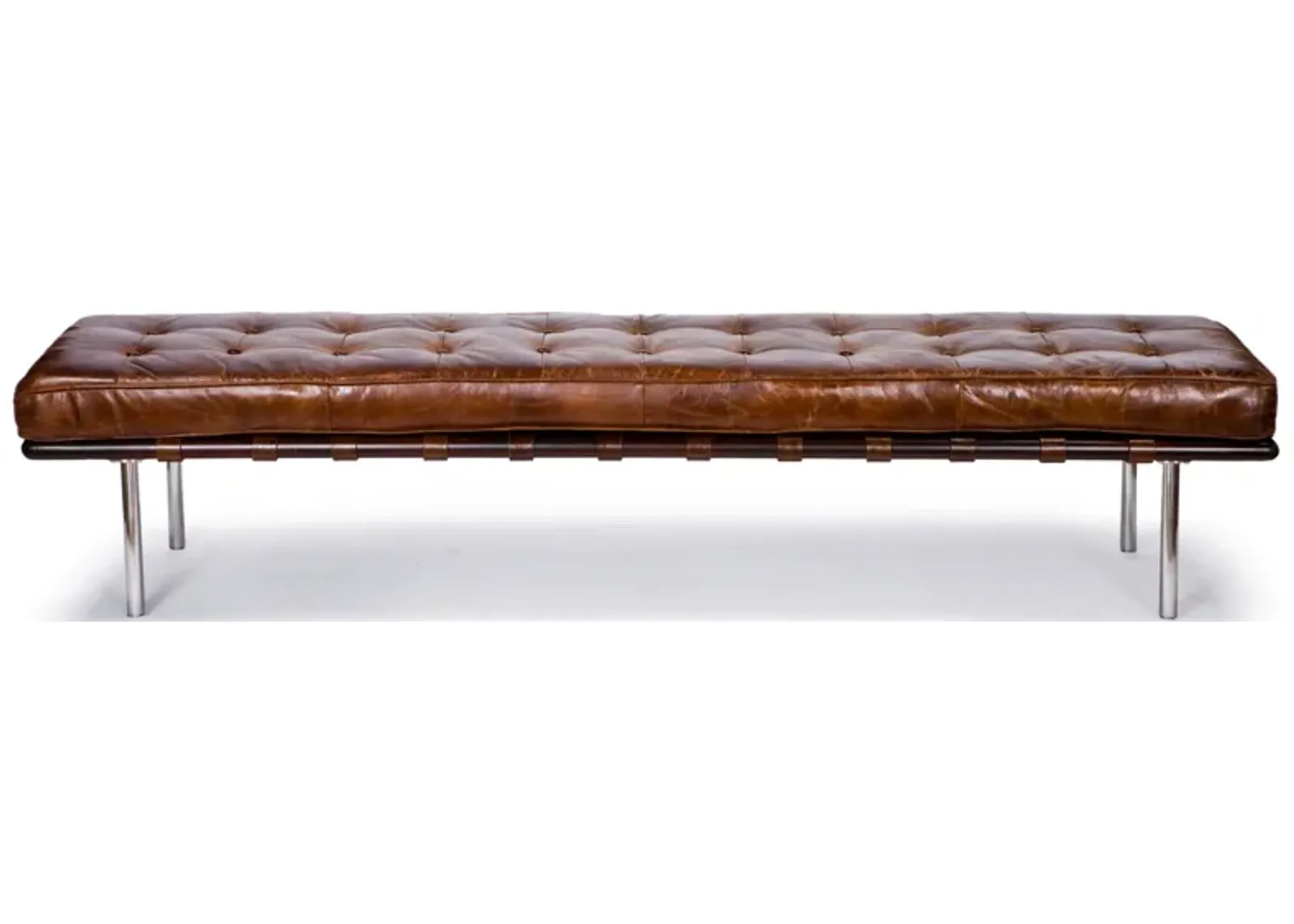 Tufted Gallery Bench (Cigar)