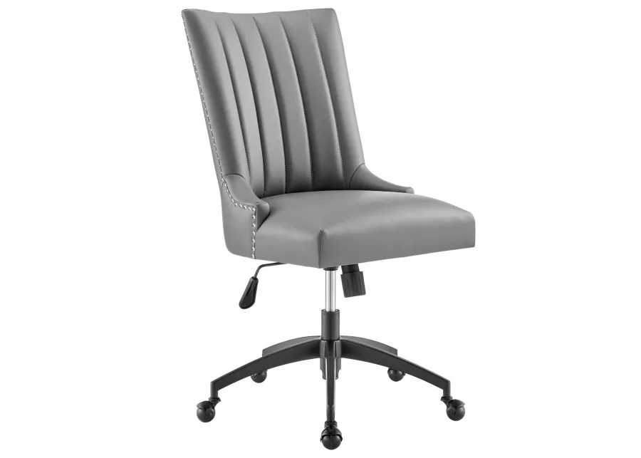 Empower Channel Tufted Vegan Leather Office Chair