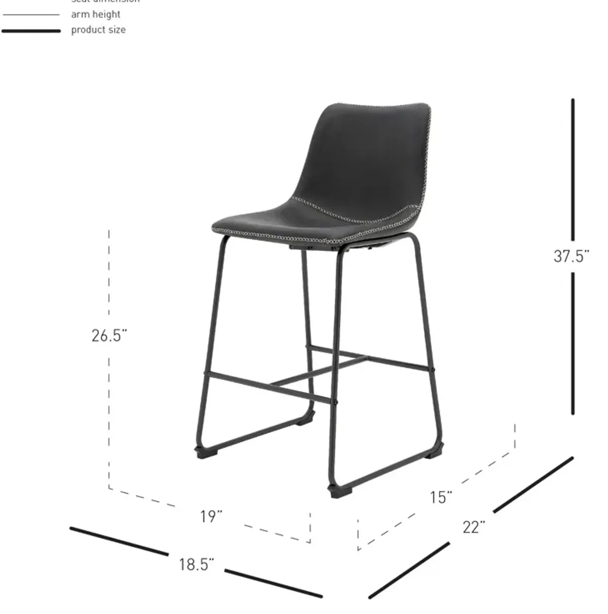 Vesta   Counter Stool