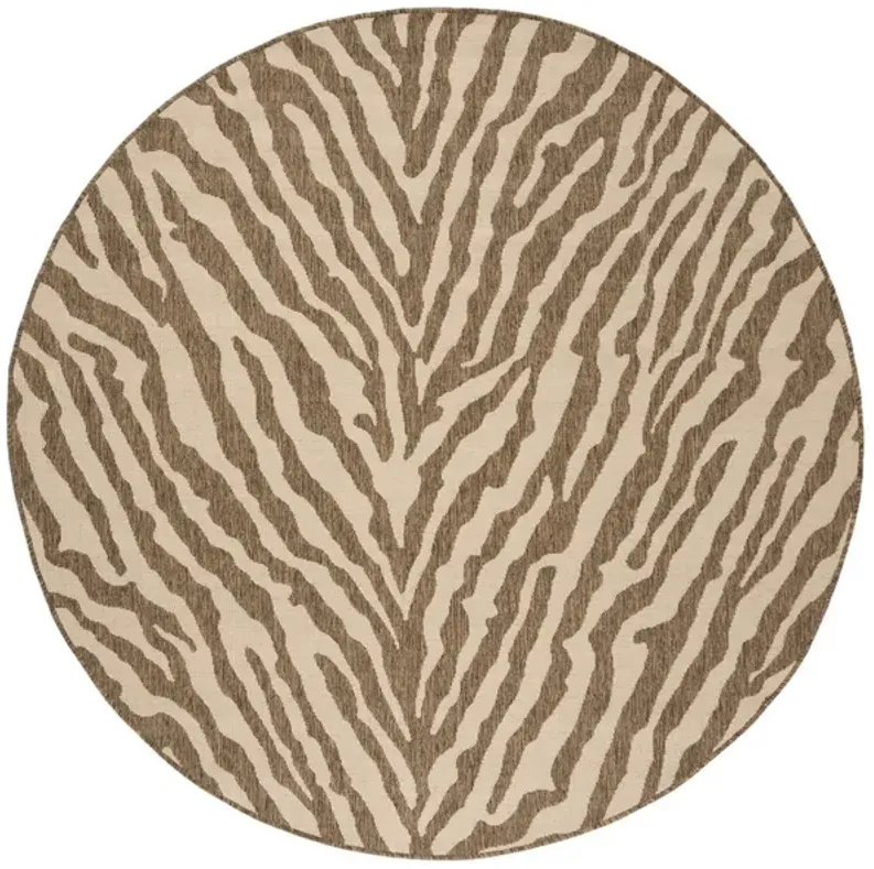 BEACH HOUSE Collection BHS182A-6R Cream / Beige 6'-7" X 6'-7" Round