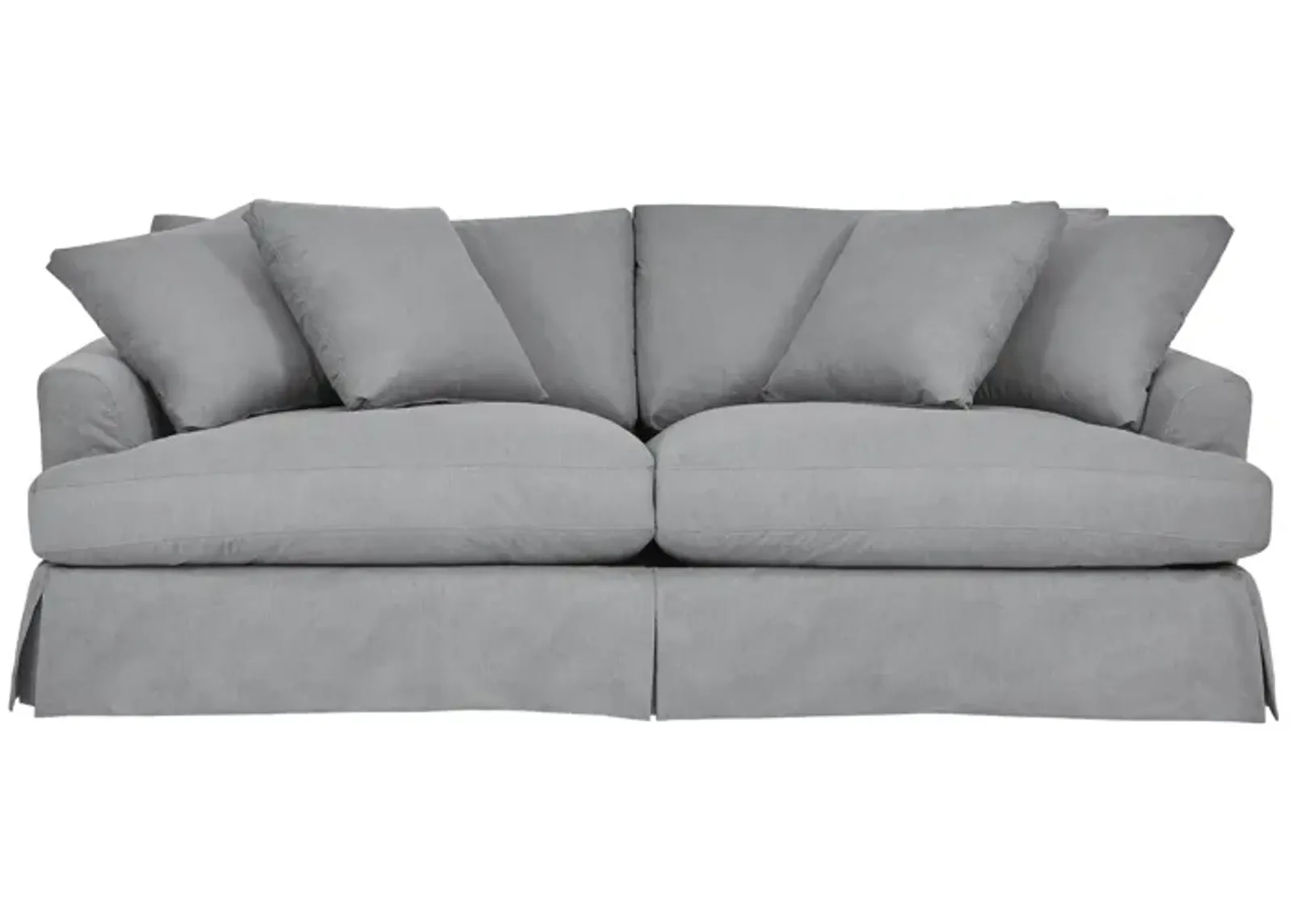 Ciara 93" Upholstered Sofa in Slate Gray 