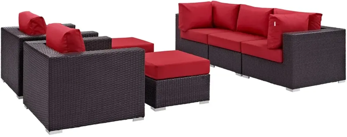 Convene 7 Piece Outdoor Patio Sectional Set