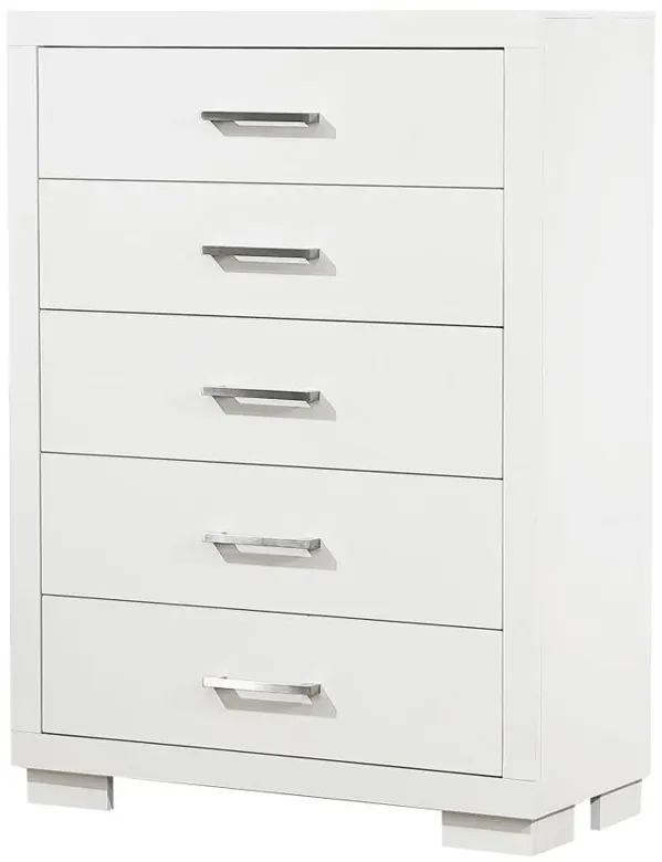 Immanuel 5-Drawer Chest White