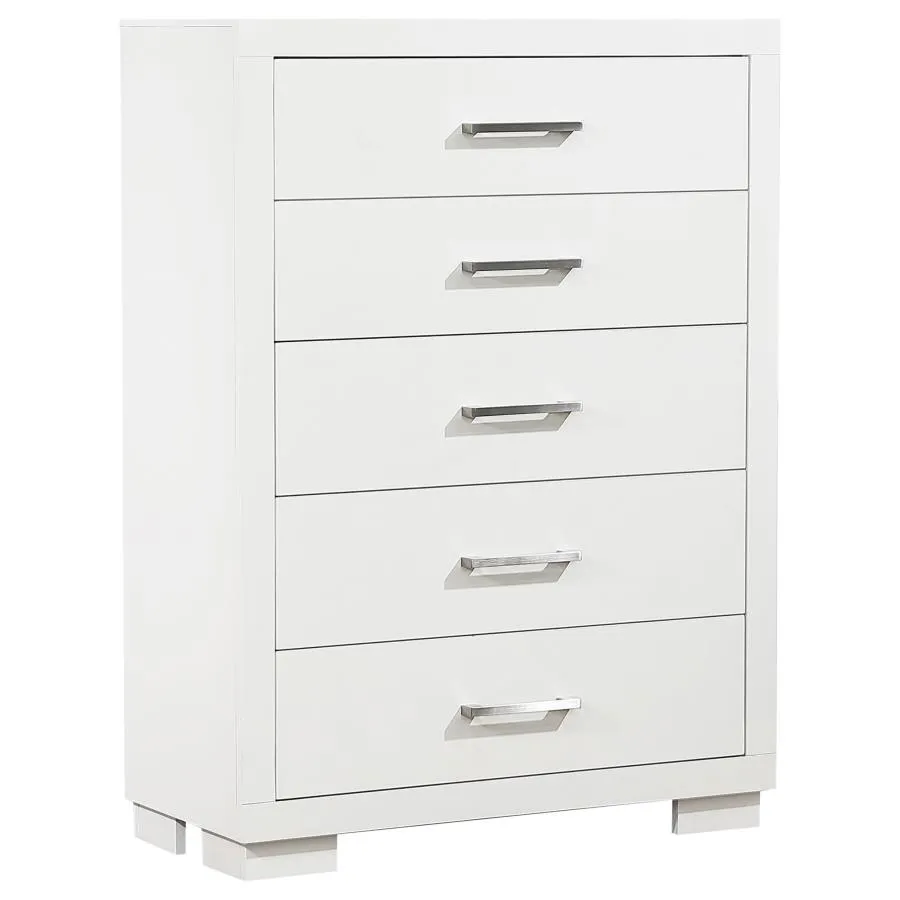 Immanuel 5-Drawer Chest White