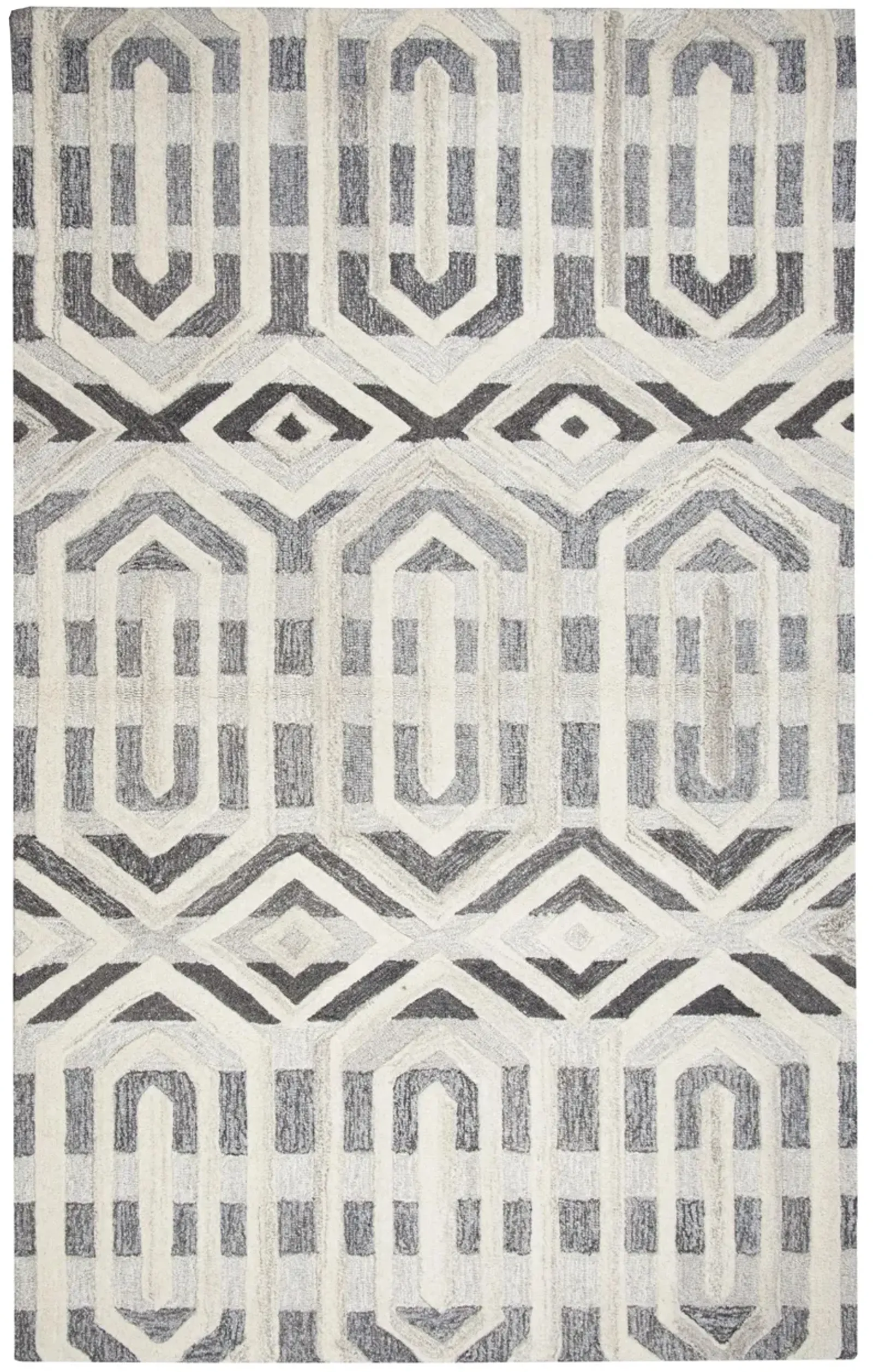 Suffolk Geometric Wool 8' x 10' Rectangle Rug