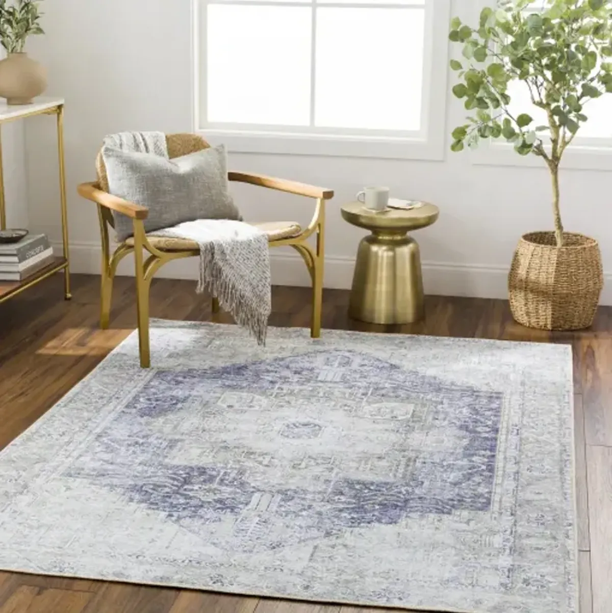 Amelie AML-2363 2'7" x 18' Machine Woven Rug