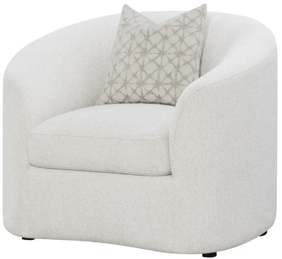 Aaliyah Upholstered Tight Back Chair Latte