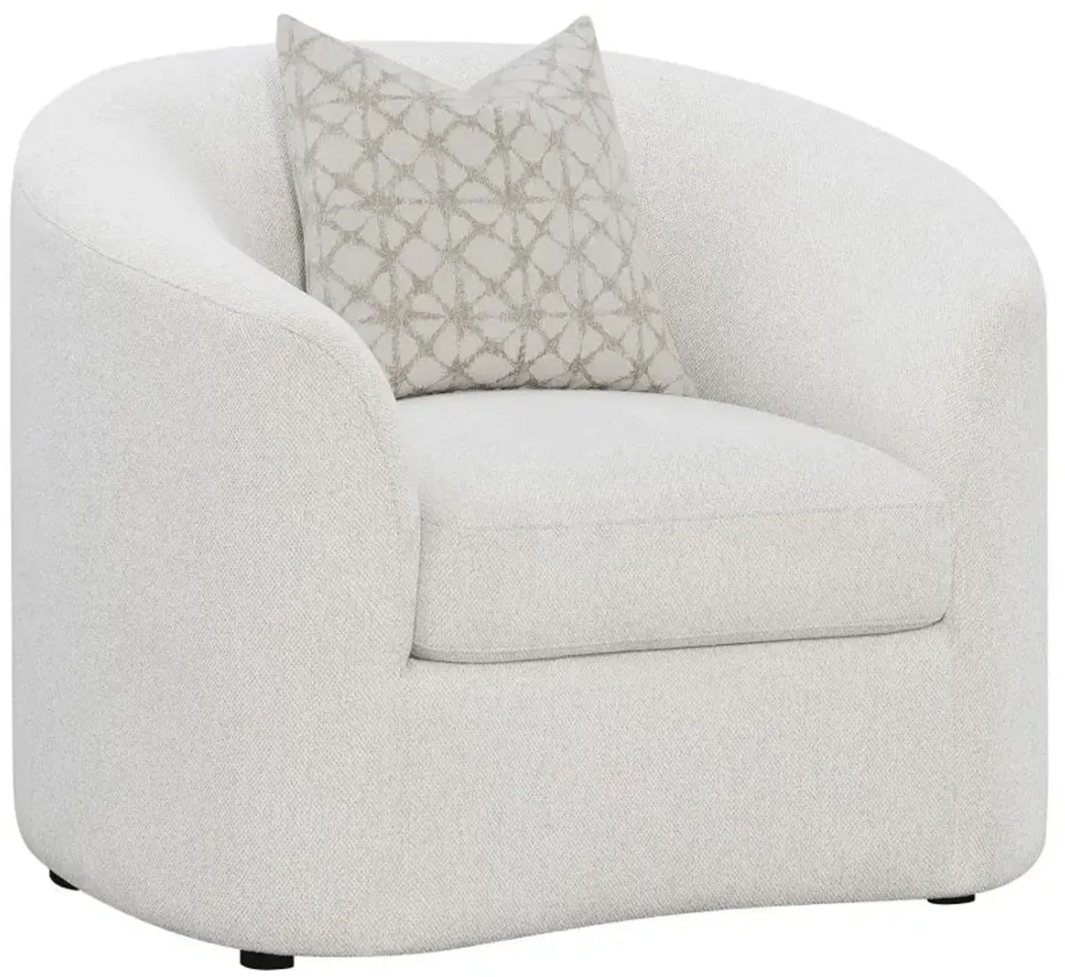 Aaliyah Upholstered Tight Back Chair Latte