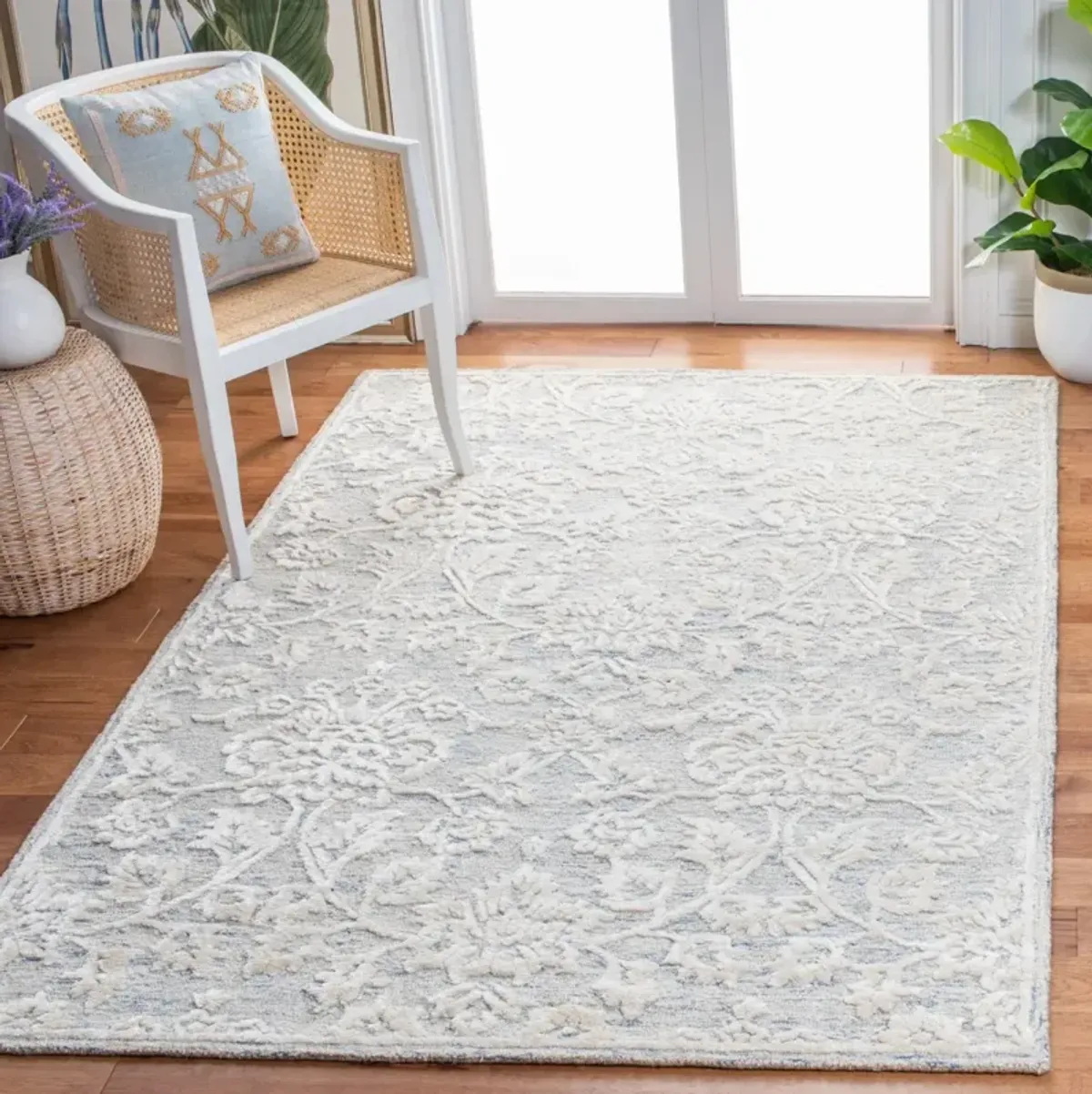 GLAMOUR 551 BLUE  6' x 9' Medium Rectangle Rug