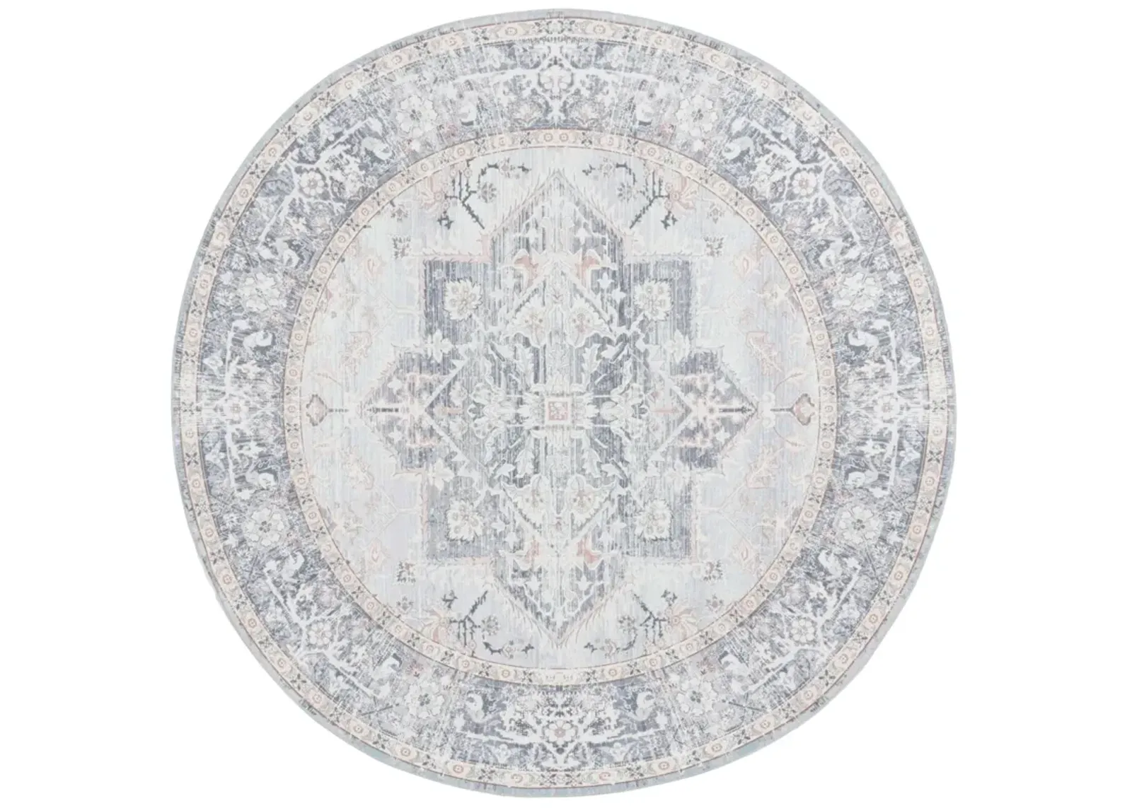 ARIZONA 137 GREY  6' x 6' Round Round Rug