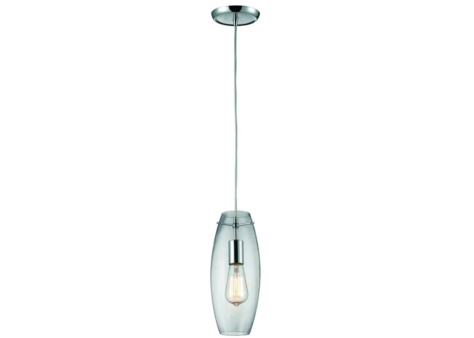 Menlow Park 5" Wide 1-Light Mini Pendant - Polished Chrome