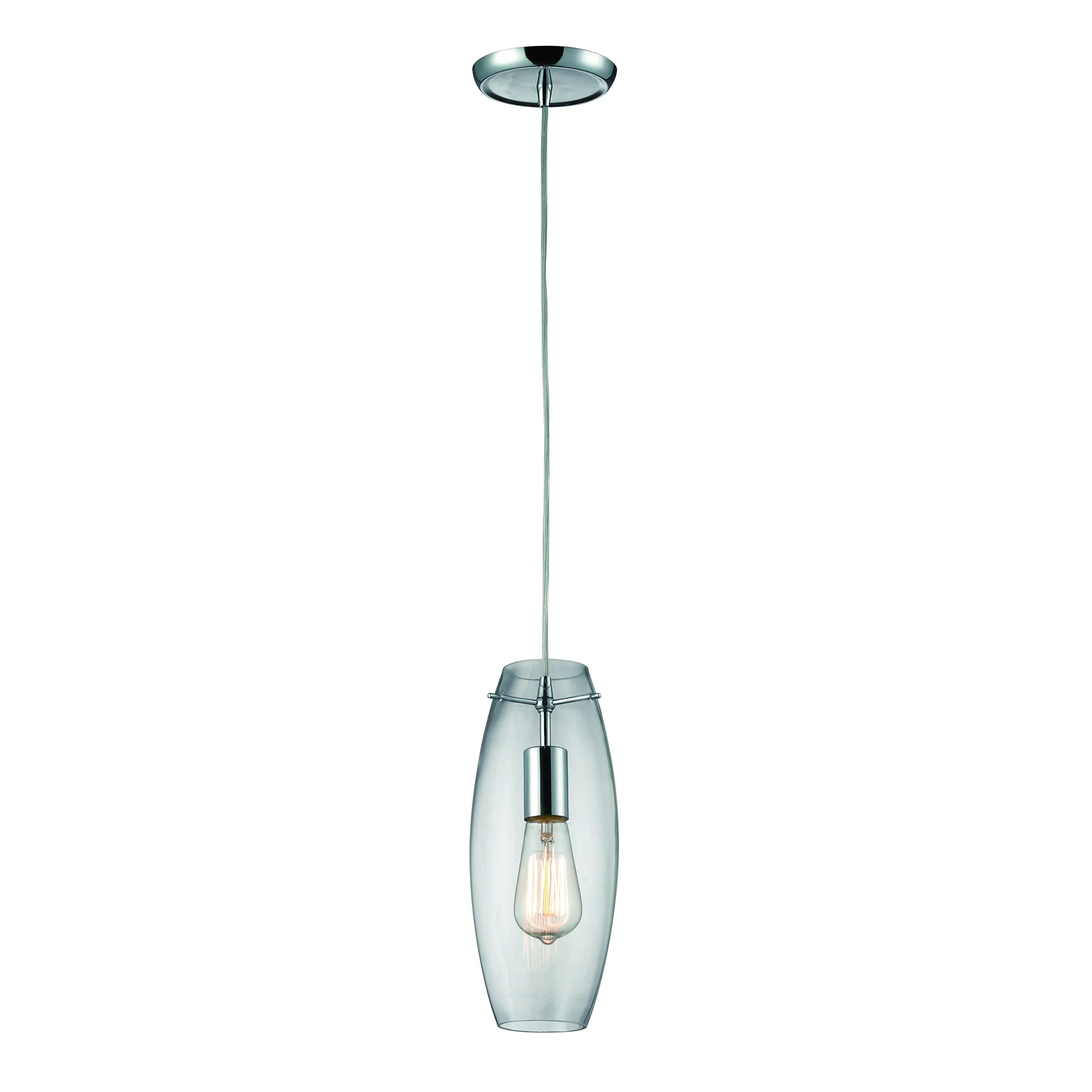 Menlow Park 5" Wide 1-Light Mini Pendant - Polished Chrome