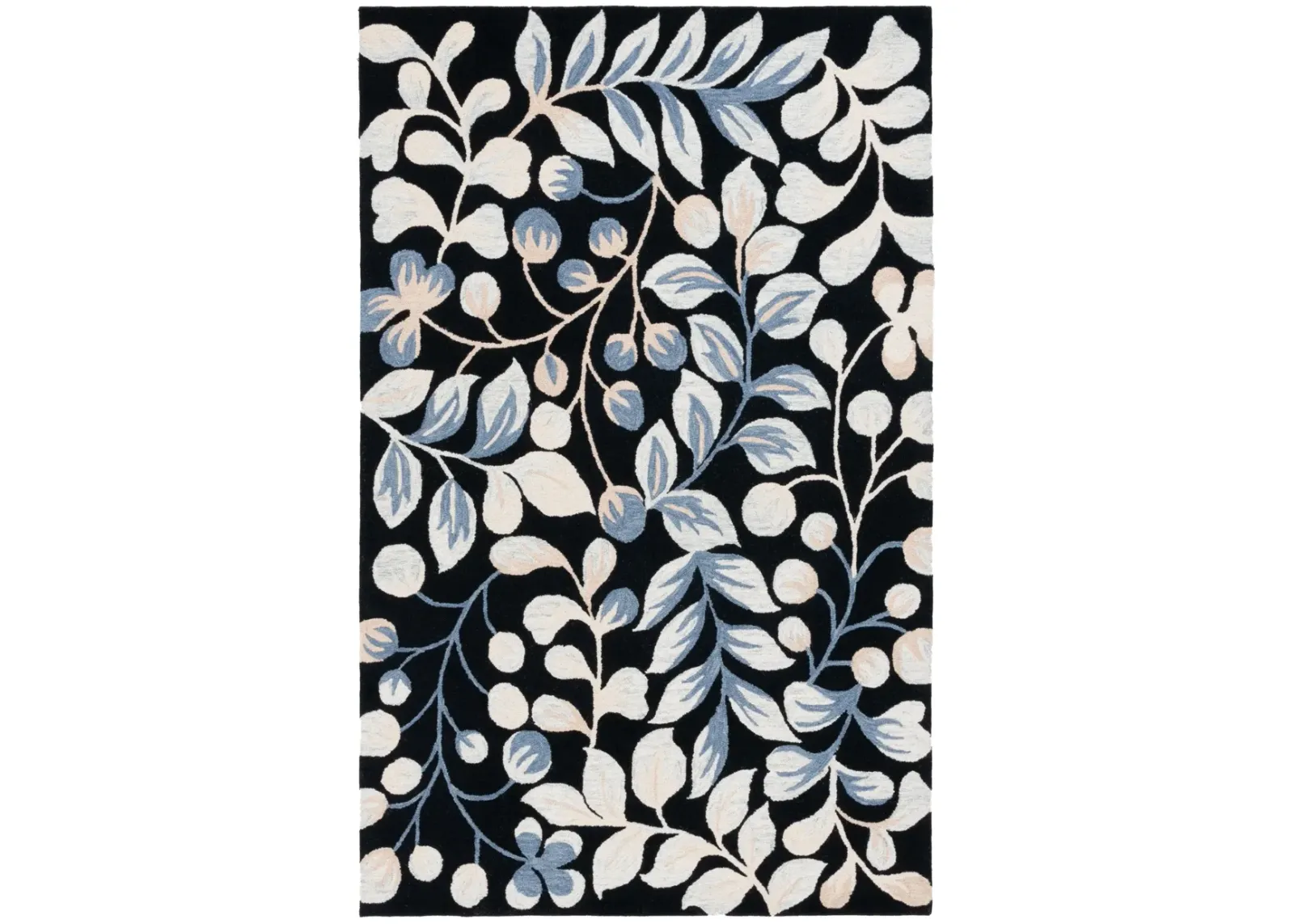 JARDIN 754 BLACK  4' x 6' Small Rectangle Rug