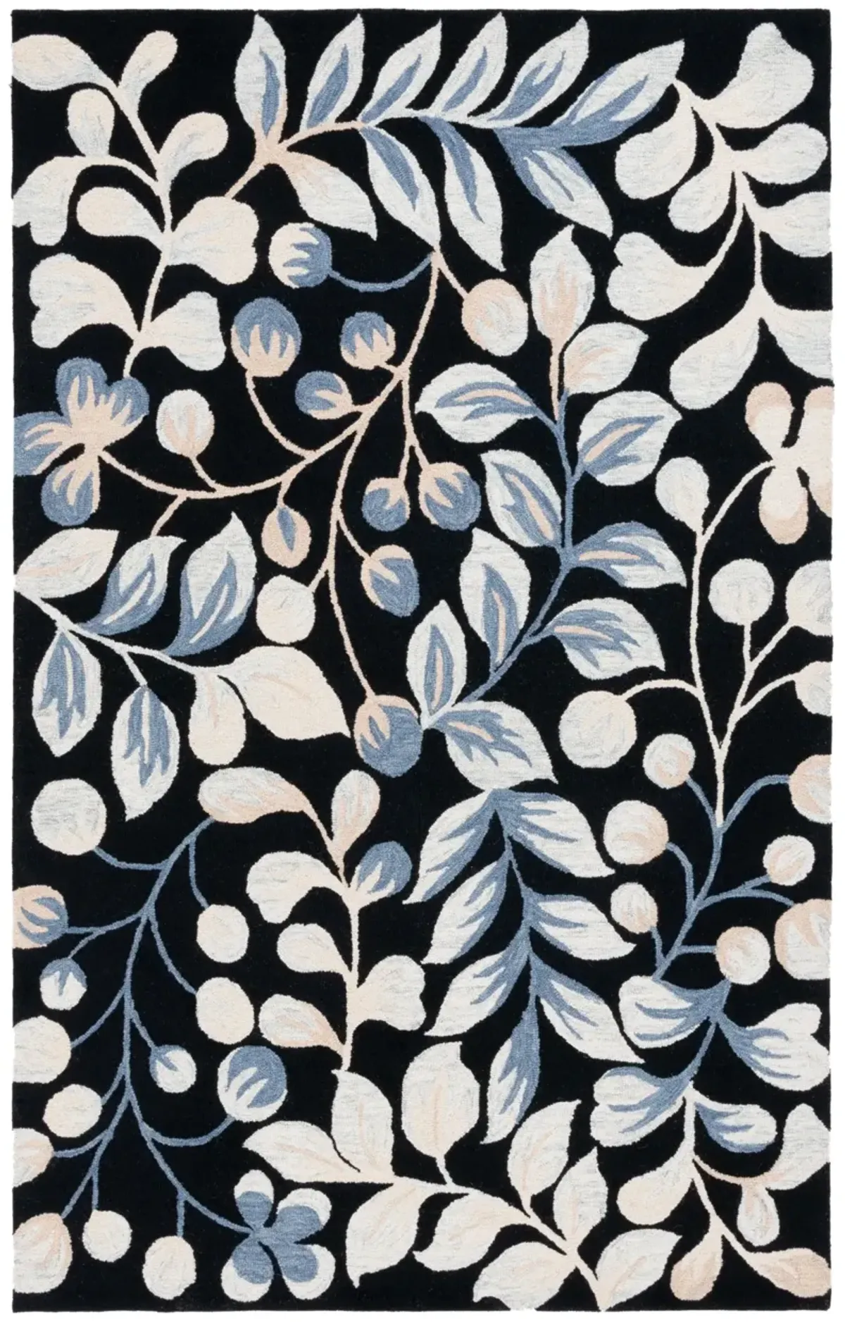 JARDIN 754 BLACK  4' x 6' Small Rectangle Rug