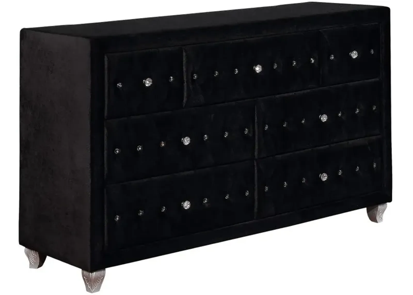 Deanna 7-drawer Rectangular Dresser Black