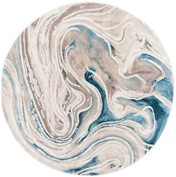 MEADOW 553 BEIGE  10' x 10' Round Round Rug