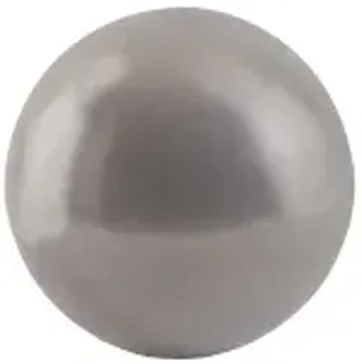 floor ball, small, polished aluminum finish