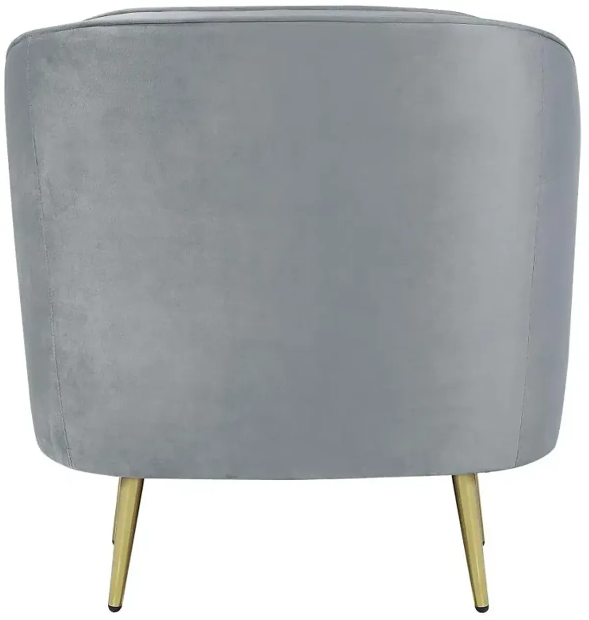 Sophia Upholstered Chair Grey and Gold