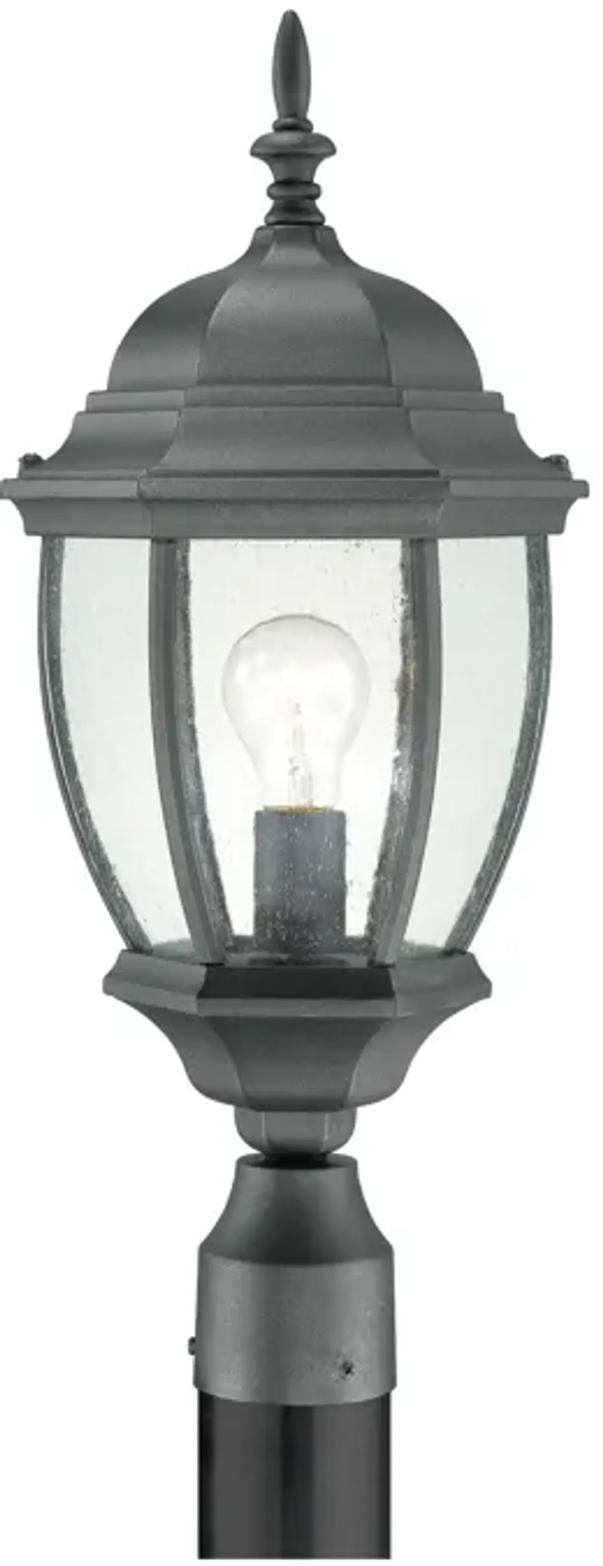 Covington 21.5" High 1-Light Outdoor Post Light - Black