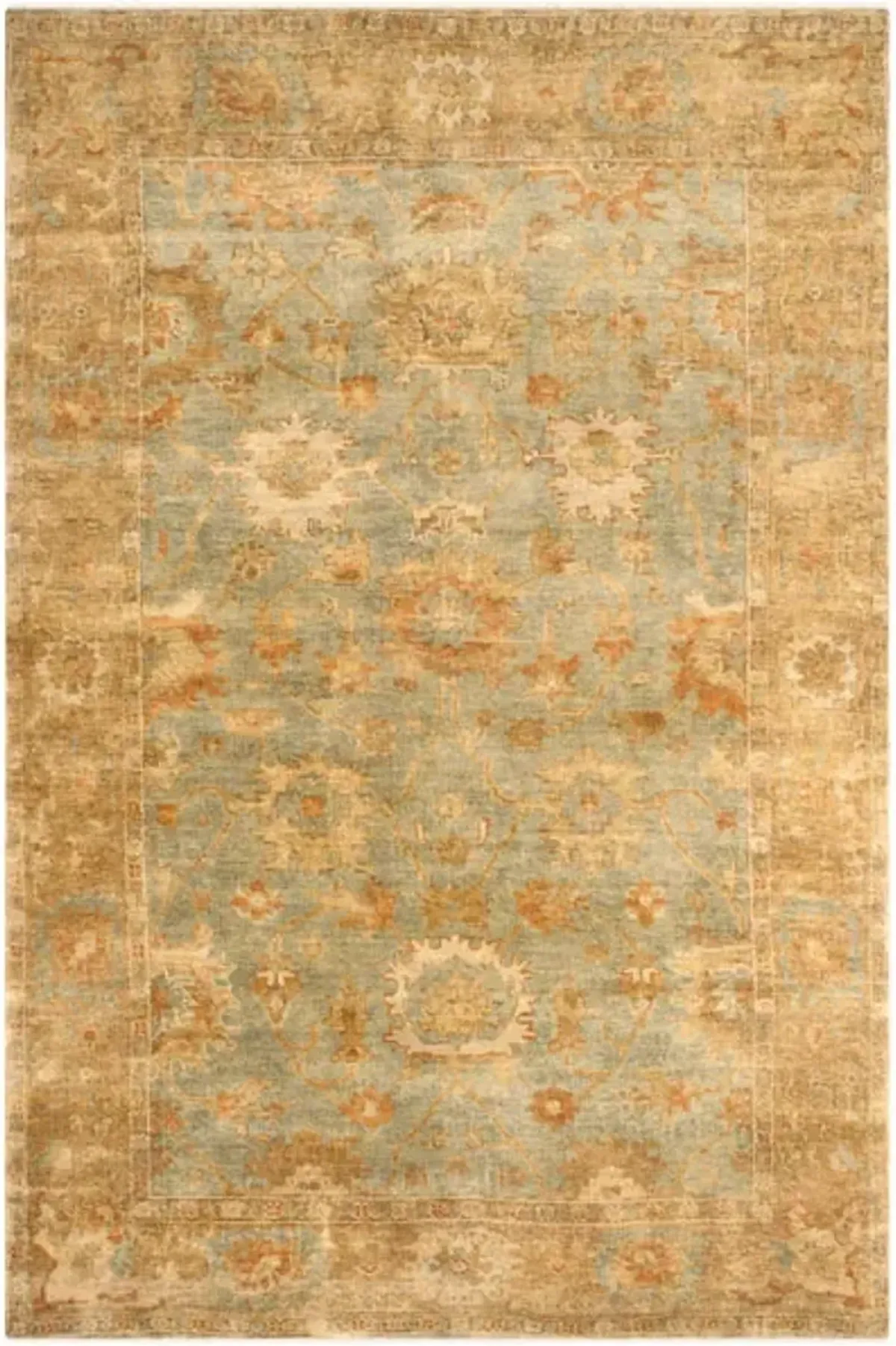 OSH115 Green 4' X 6' Small Rectangle Rug