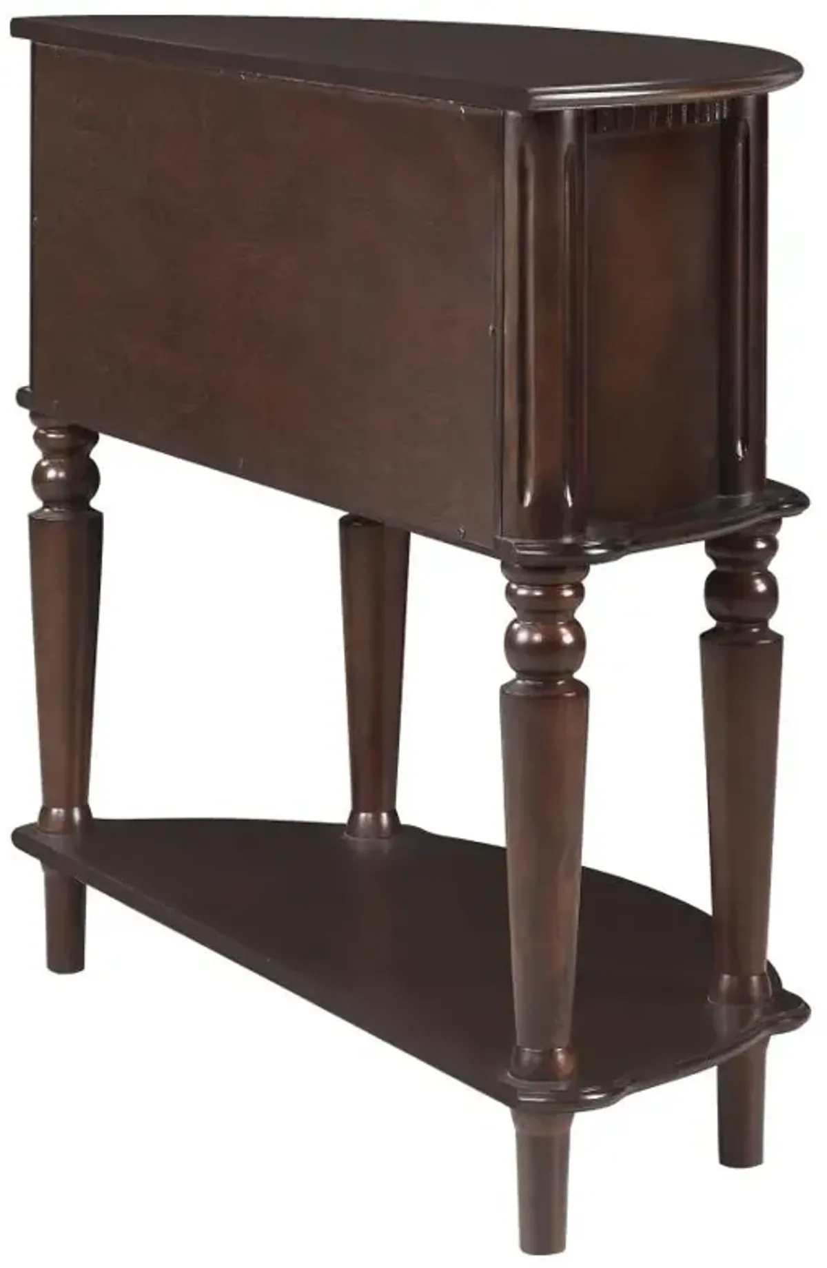 Brenda Console Table with Curved Front Brown