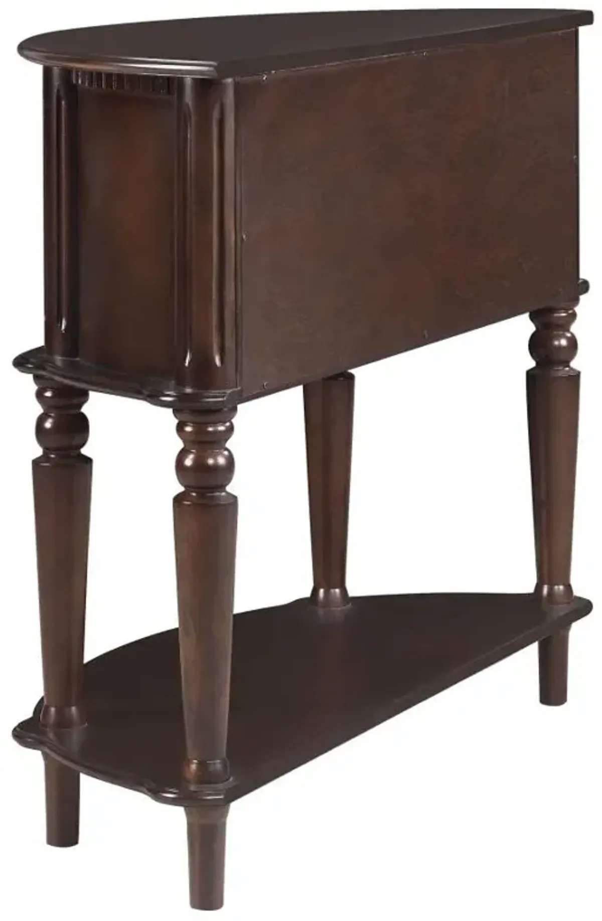 Brenda Console Table with Curved Front Brown