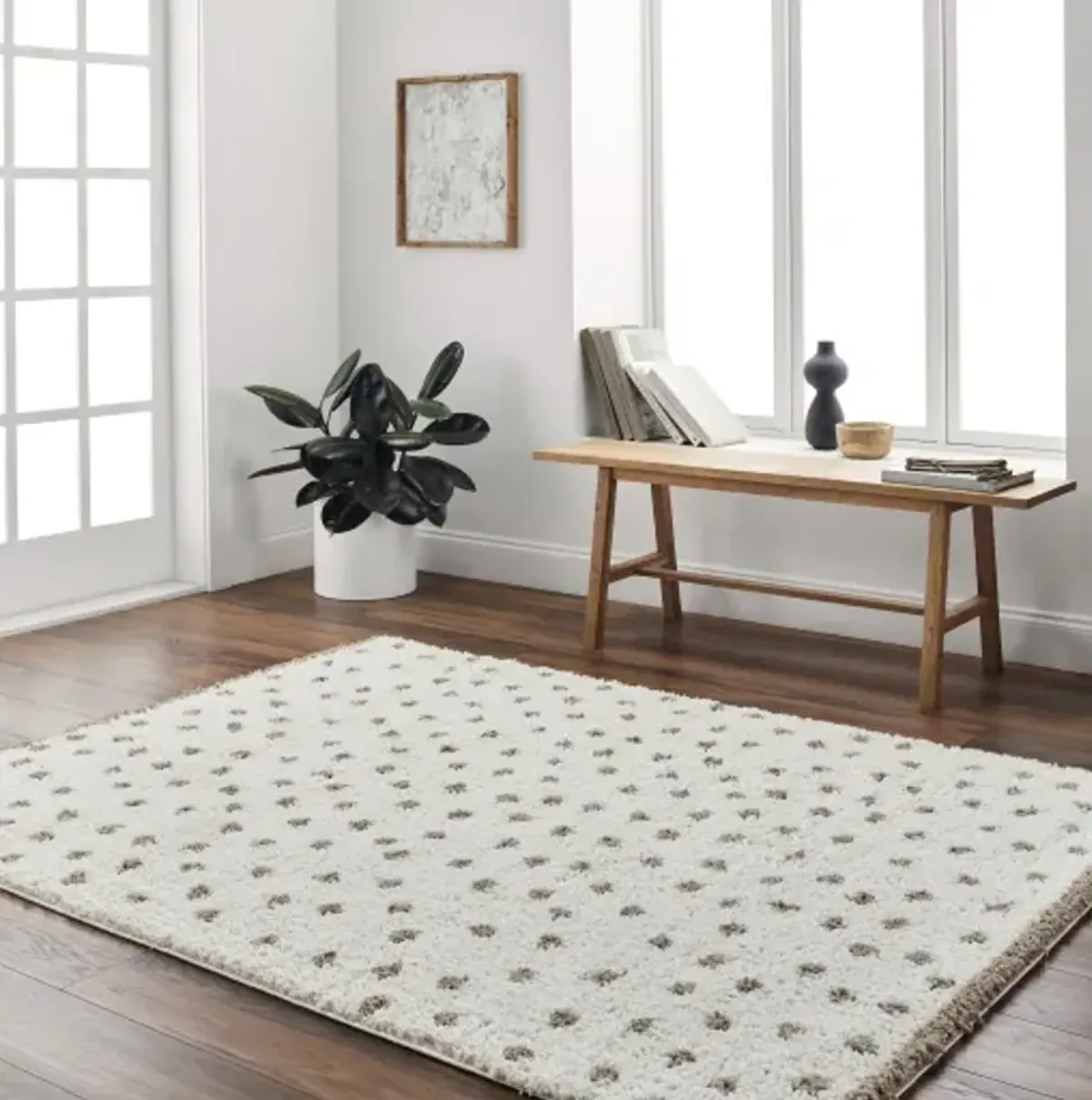 Birmingham BMM-2303 6'7" x 9' Machine Woven Rug