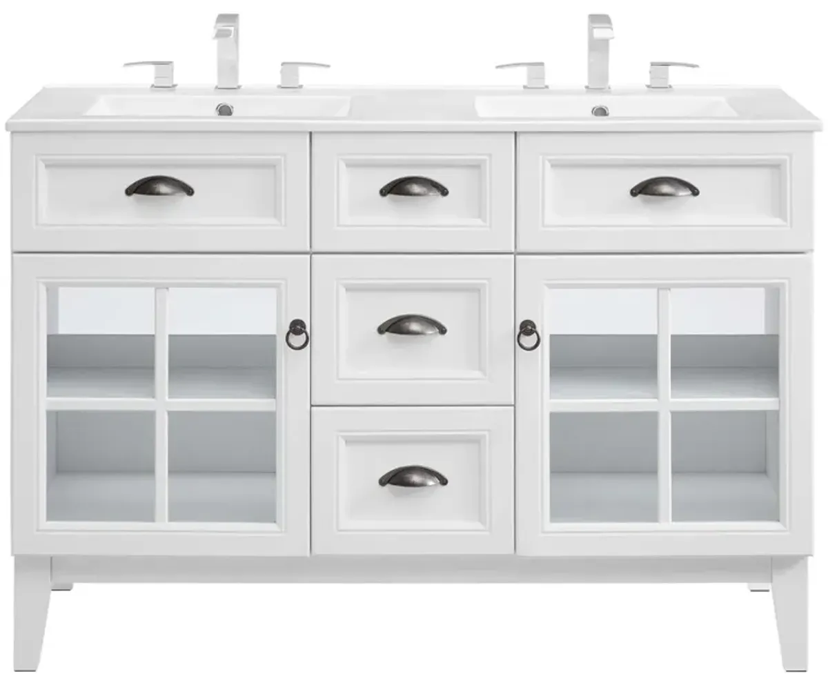 Isle 48" Double Bathroom Vanity Cabinet