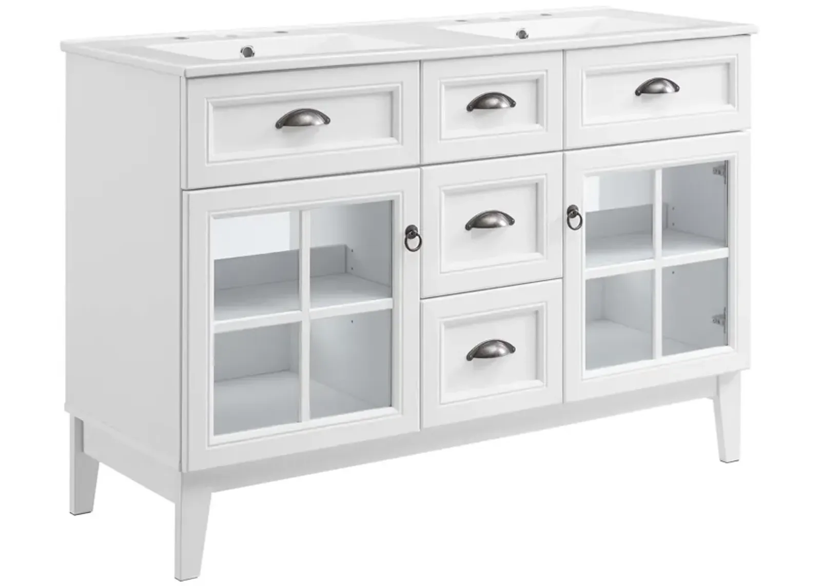 Isle 48" Double Bathroom Vanity Cabinet