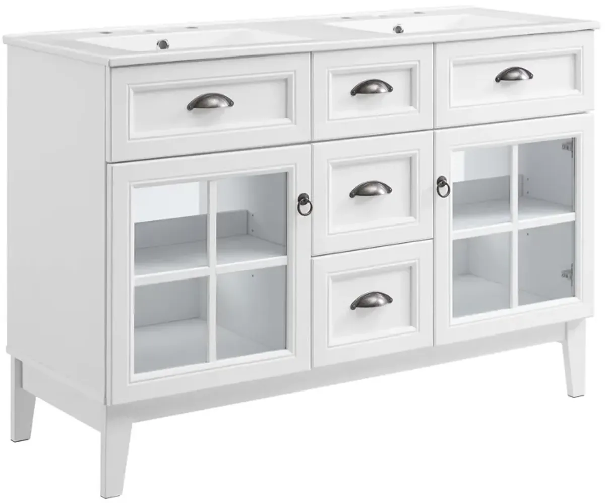 Isle 48" Double Bathroom Vanity Cabinet