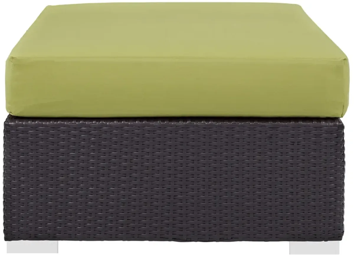 Convene Outdoor Patio Fabric Rectangle Ottoman