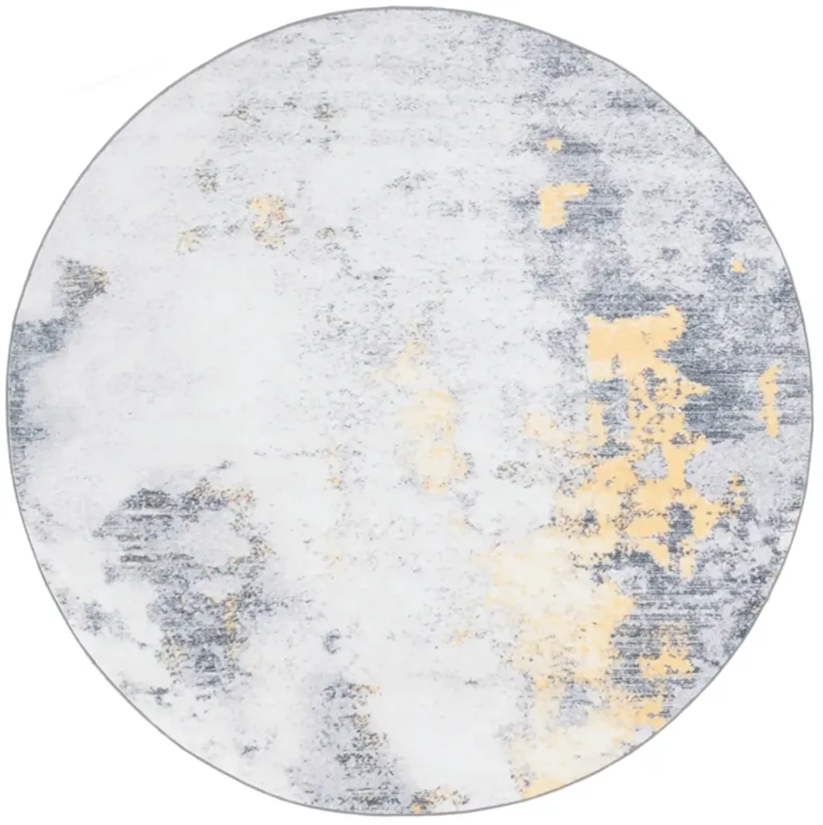 SANTA MONICA 803 GREY  6' x 6' Round Round Rug