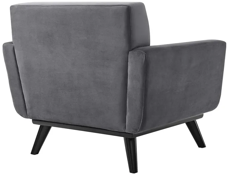 Engage Performance Velvet Armchair