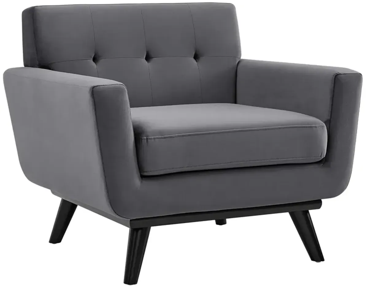 Engage Performance Velvet Armchair