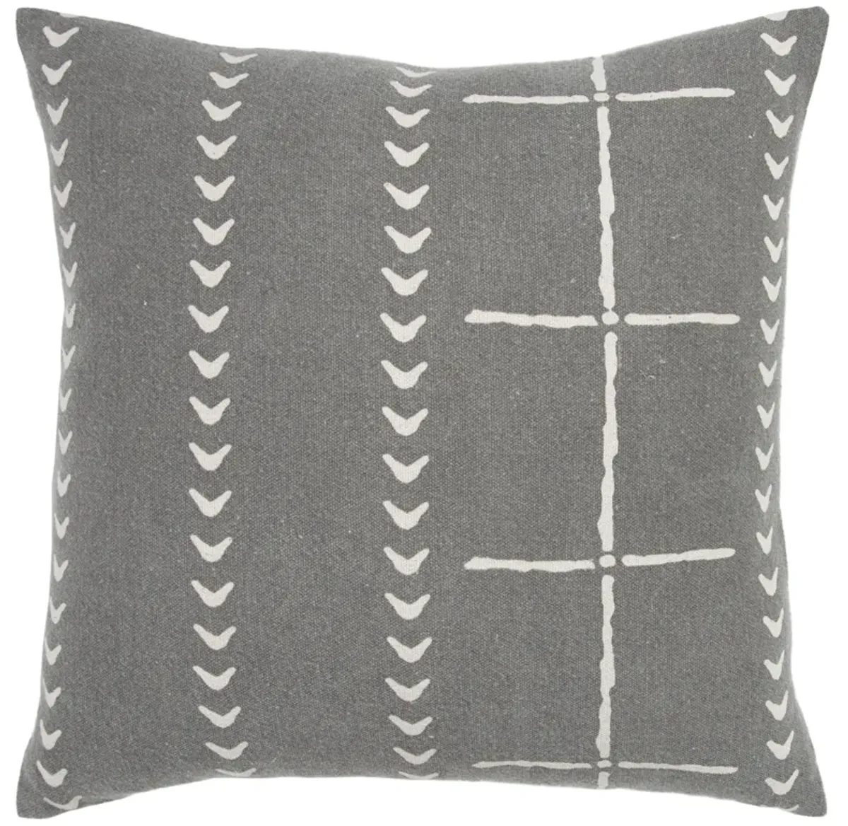 Donny Osmond Stripe Gray Pillow