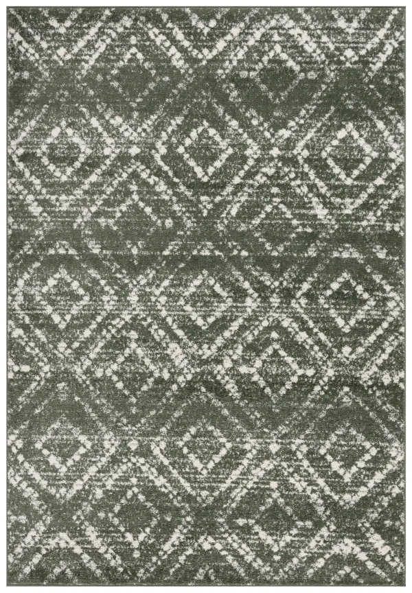 ADIRONDACK 131 DARK GREEN  9' x 12' Large Rectangle Rug