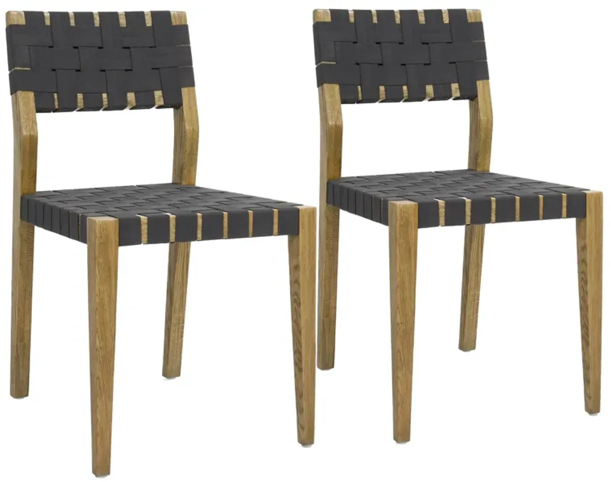 Orlando Oak Dining Chair Set of 2