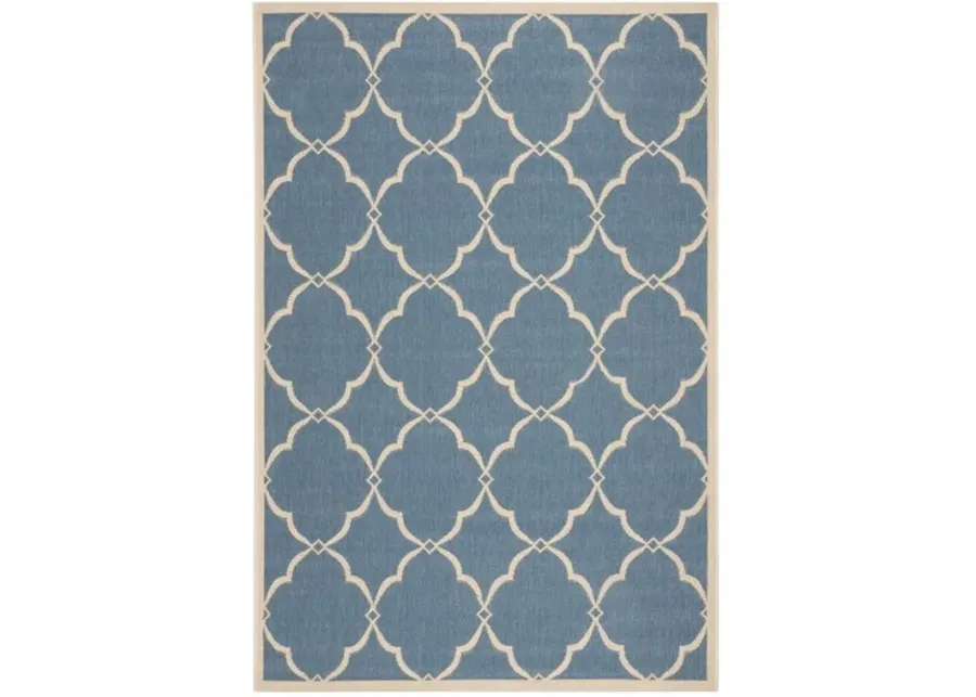 LINDEN 125 Collection LND125M-5 Blue / Creme 5'-3" X 7'-6"