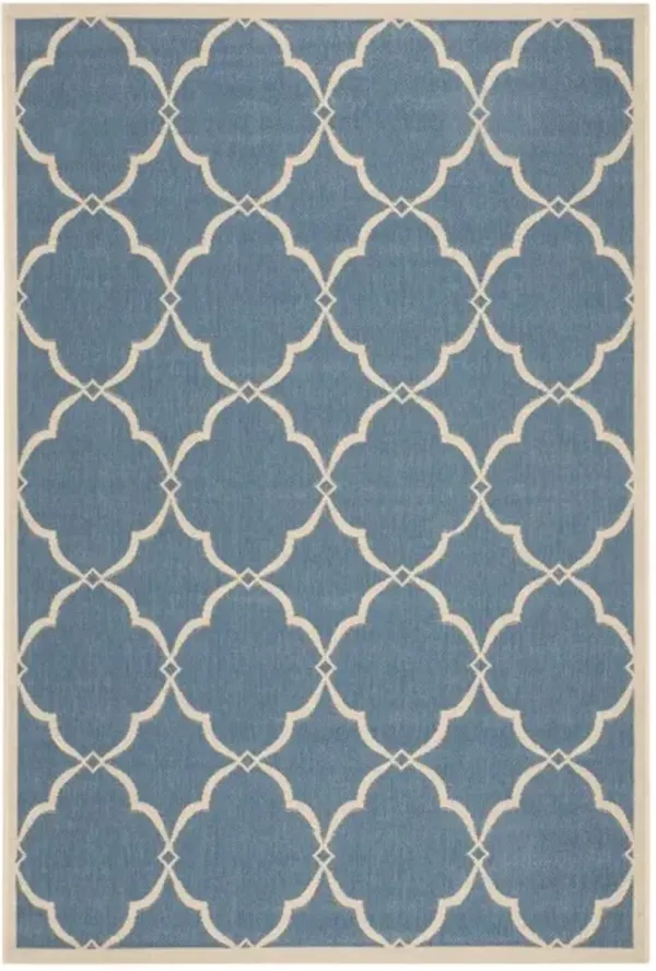 LINDEN 125 Collection LND125M-5 Blue / Creme 5'-3" X 7'-6"