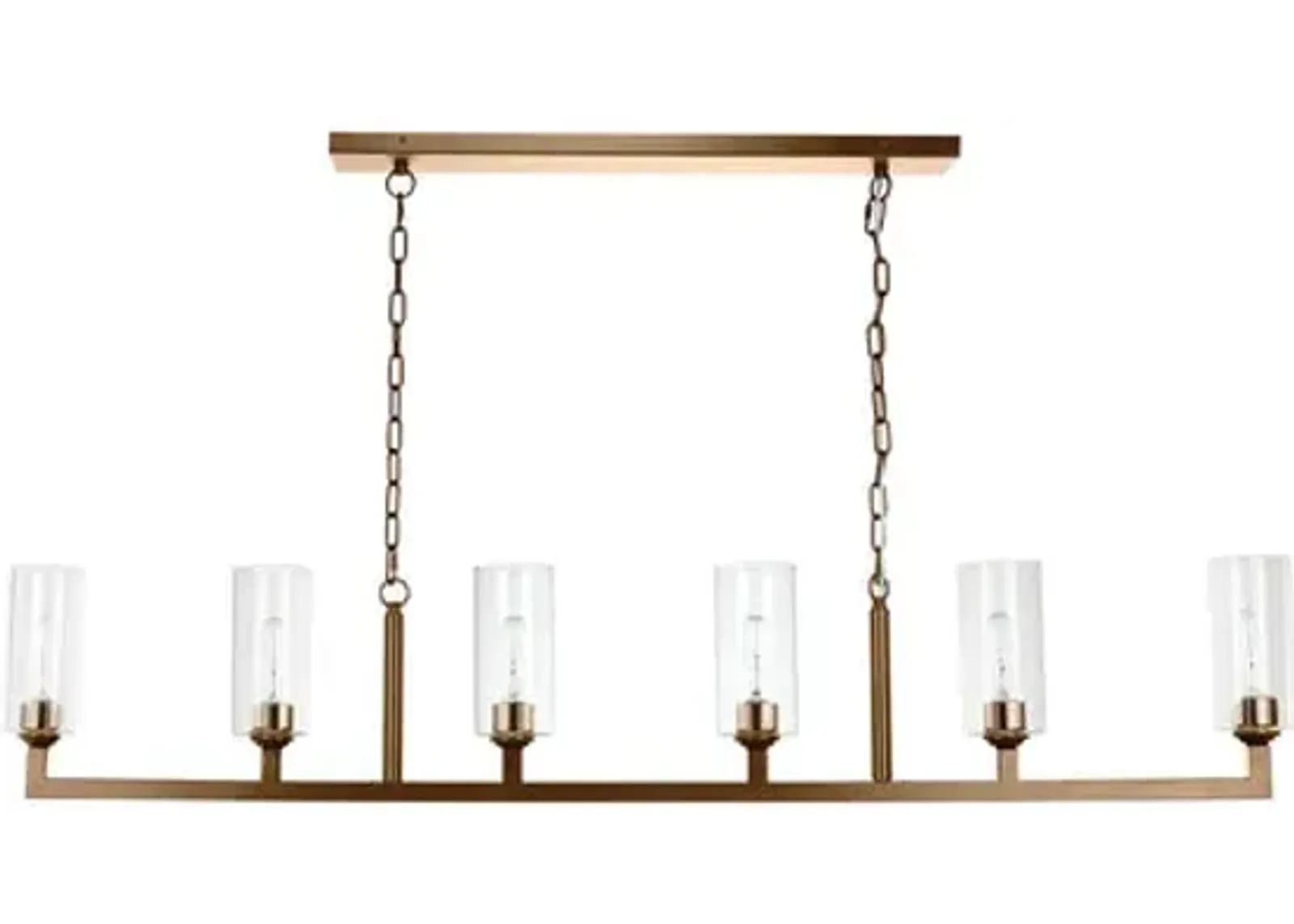 Linear 6-Light Chandelier